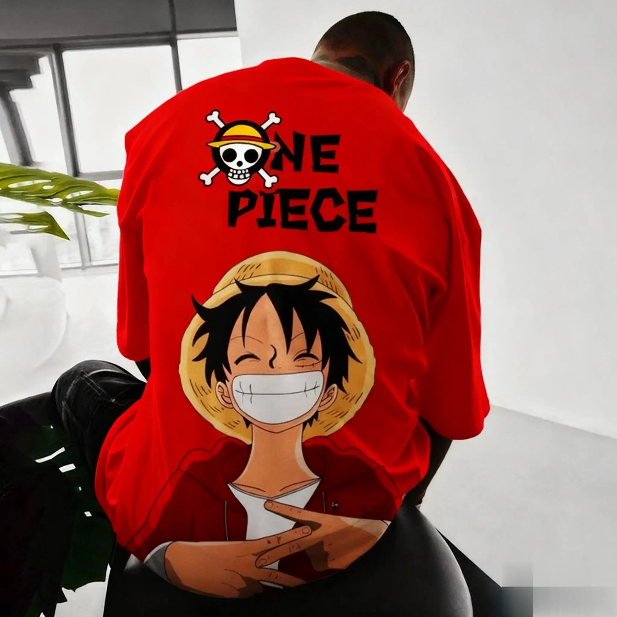 One Piece Anime Luffy T Shirt Cotton Cartoon Short Sleeve Graphic Tee Summer Casual Top Men Women New Fashion Y2k Men's Clothing