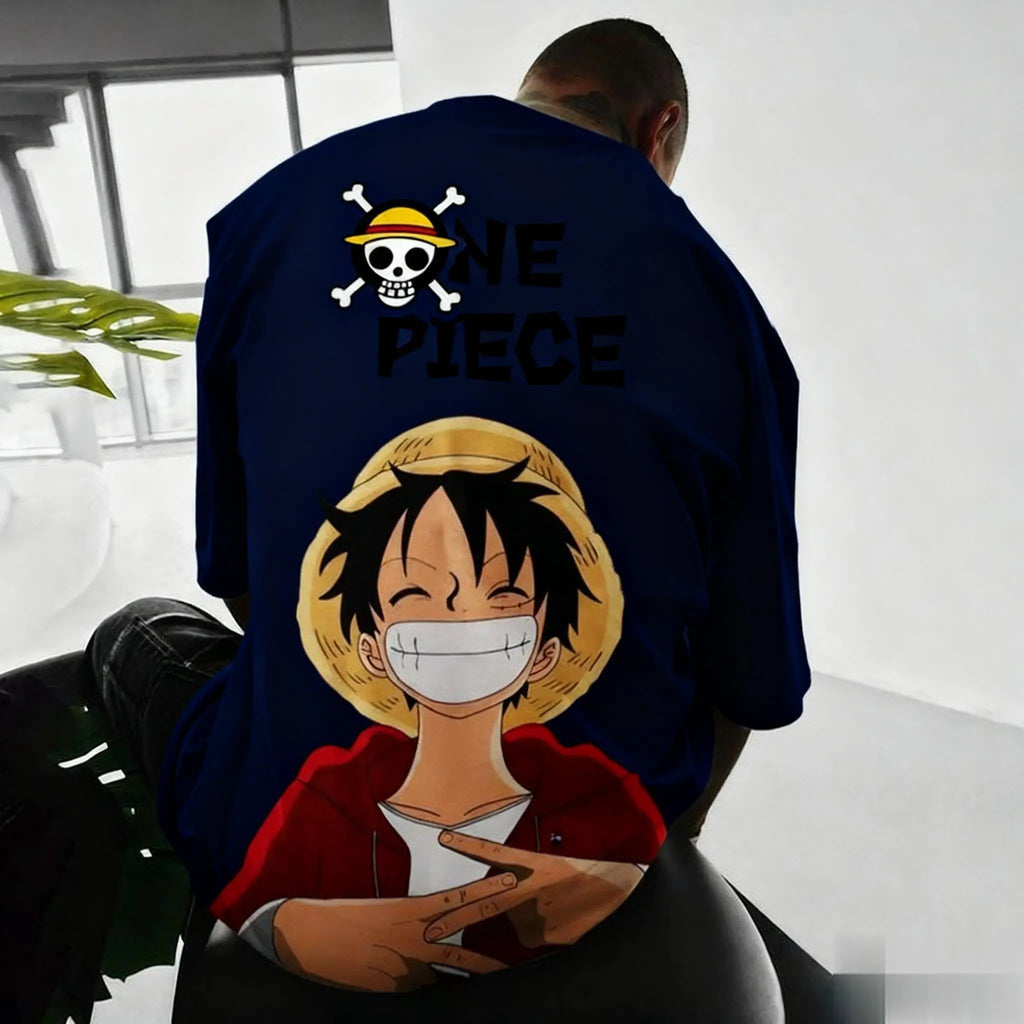 One Piece Anime Luffy T Shirt Cotton Cartoon Short Sleeve Graphic Tee Summer Casual Top Men Women New Fashion Y2k Men's Clothing