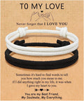 Couples Bracelets To My Men, Boyfriend, Girlfriend, My Love - Anniversary Valentines Day Birthday Christmas Gift for Him and Her