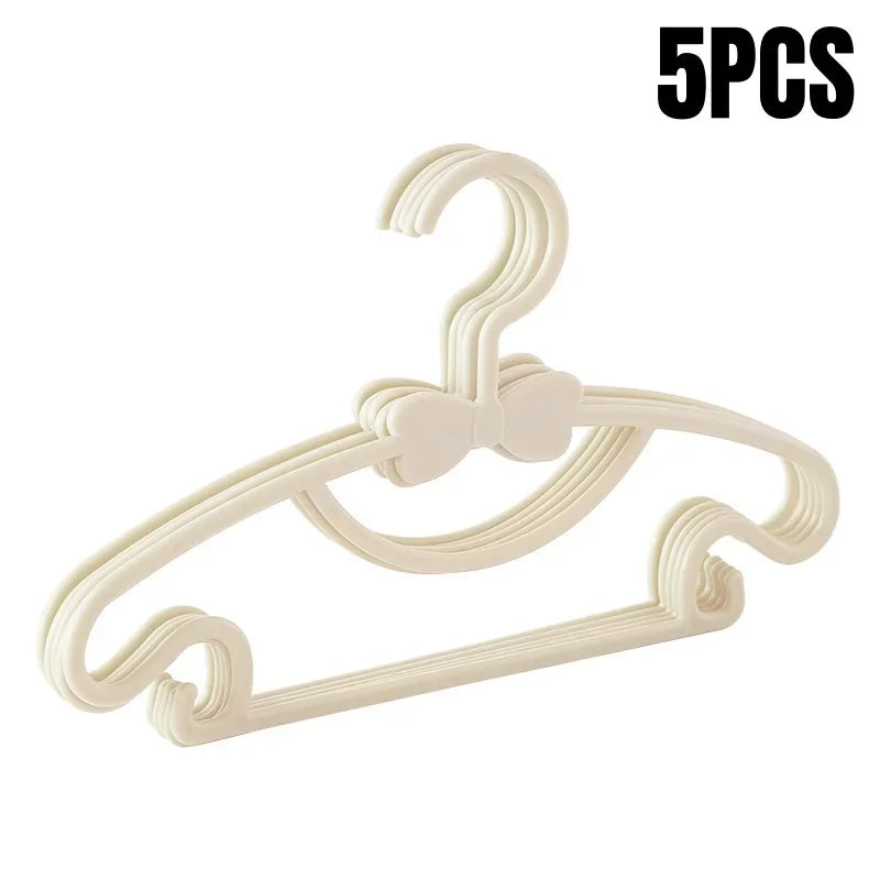 5-50Pcs Baby Hangers Plastic Kids Clothes Storage Hanger for Nursery Children Hangers Toddler Infant Portable Coats Home Rack