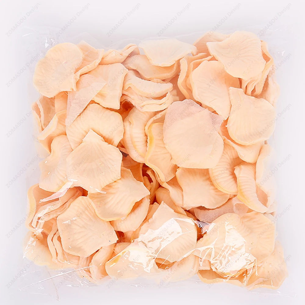 100-10000Pcs Top Colorful Artificial Fake Rose Petals Red White Gold Roses Petal Flowers Romantic Wedding Party Valentine Decor