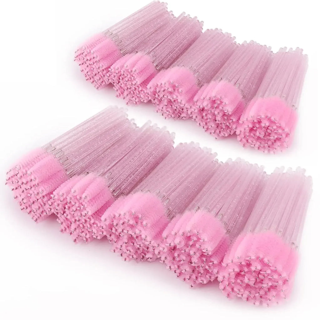 100/1000 /2000pcs Disposable Mascara Wands Eyelash Brush Spoolies for Eyebrow Eye Lash Extension Colorful Wholesale Beauty Tools