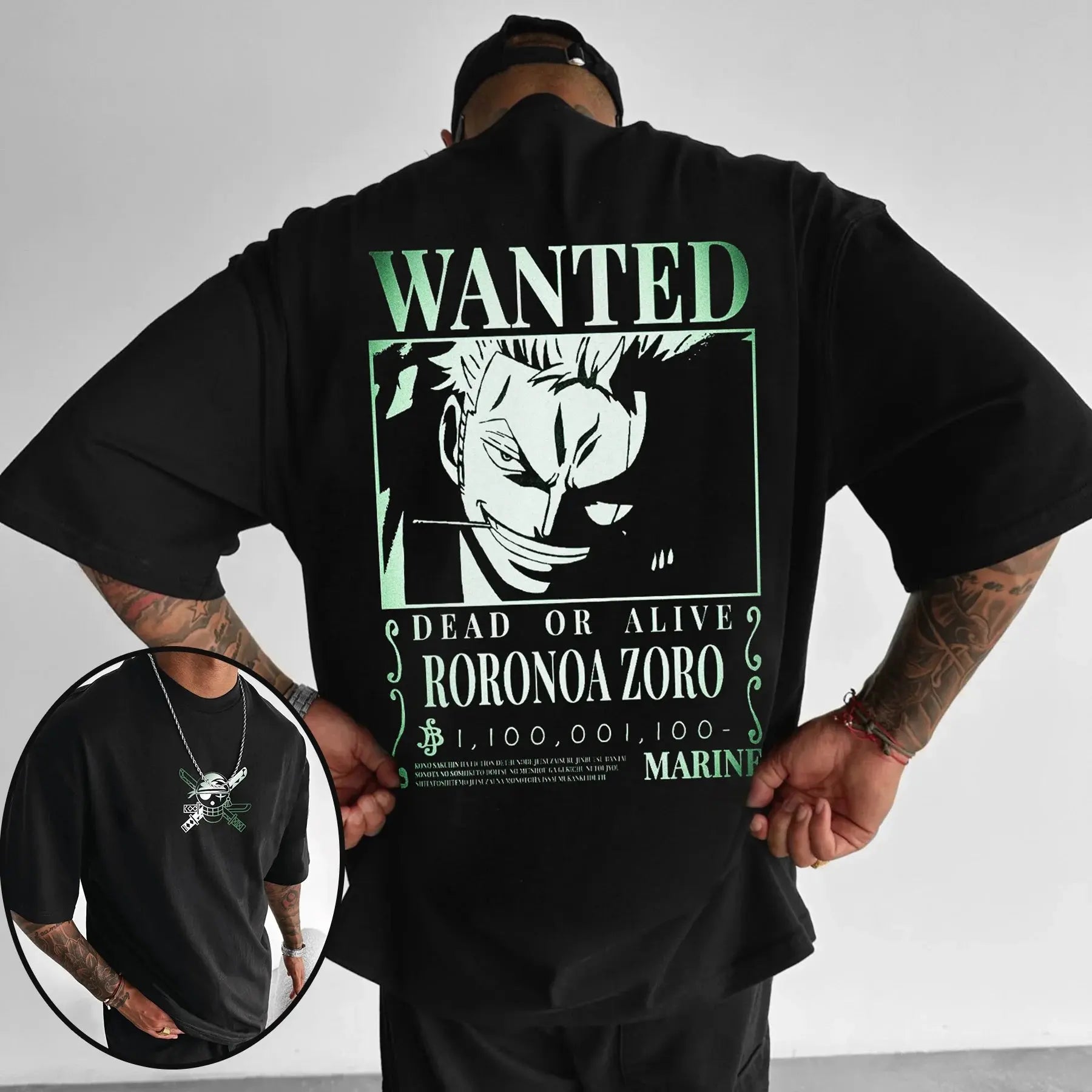 One Piece Japanese Anime Men's T-Shirt Roronoa Zoro Boy Children's Cotton Y2K Harajuku Trend Short Sleeve