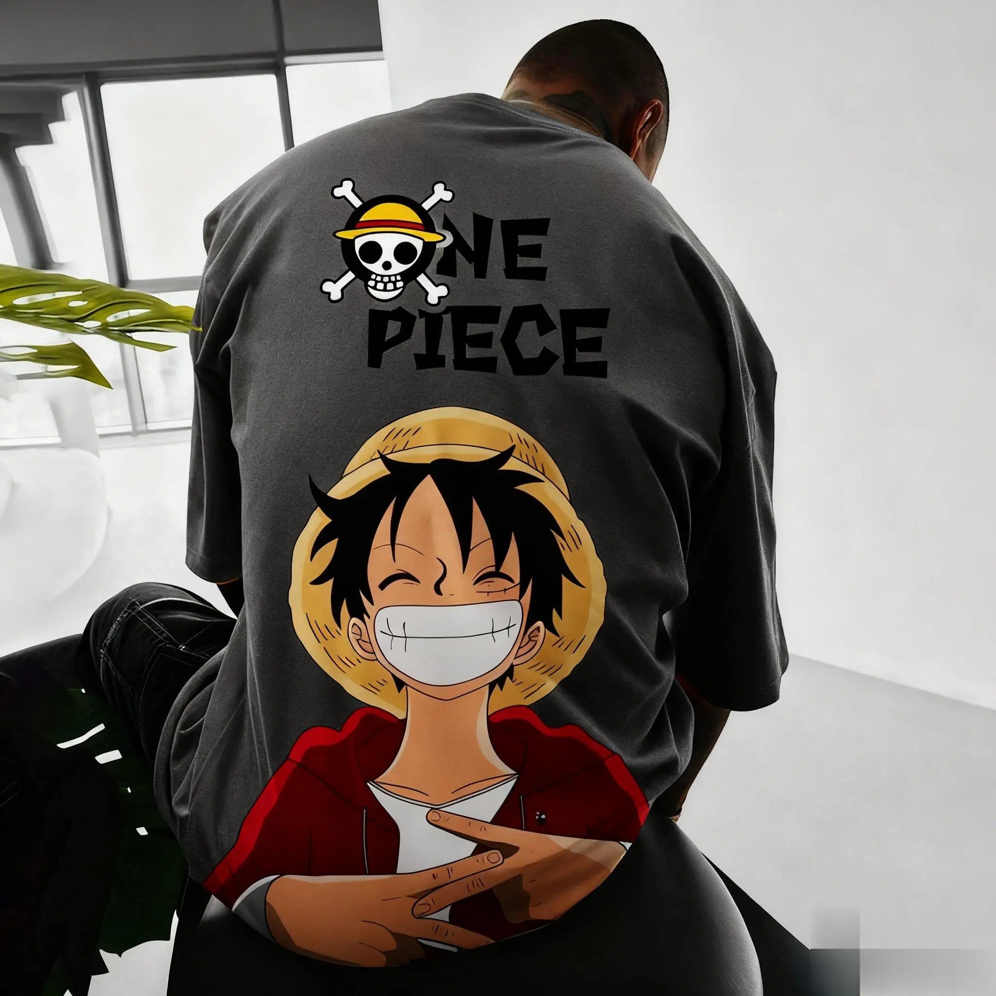 One Piece Anime Luffy T Shirt Cotton Cartoon Short Sleeve Graphic Tee Summer Casual Top Men Women New Fashion Y2k Men's Clothing