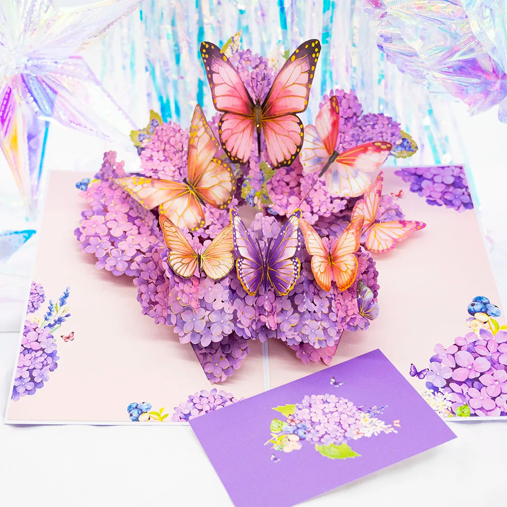 3D Pop Up Flower Greeting Cards Wedding Card Anniversary Thanksgiving Valentines Day Birthday Gift Thank You Card Handmade Cards