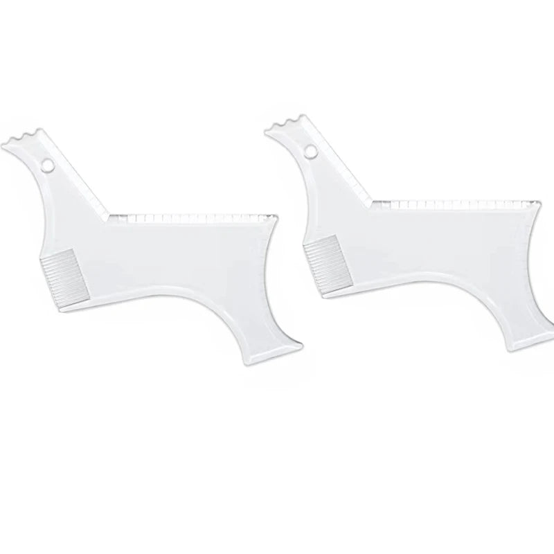 1PC Men Beard Modeling Ruler Shaping Styling Template Comb Trim Templates Ruler Beauty Tool For Hair Trimming Moustache Barber