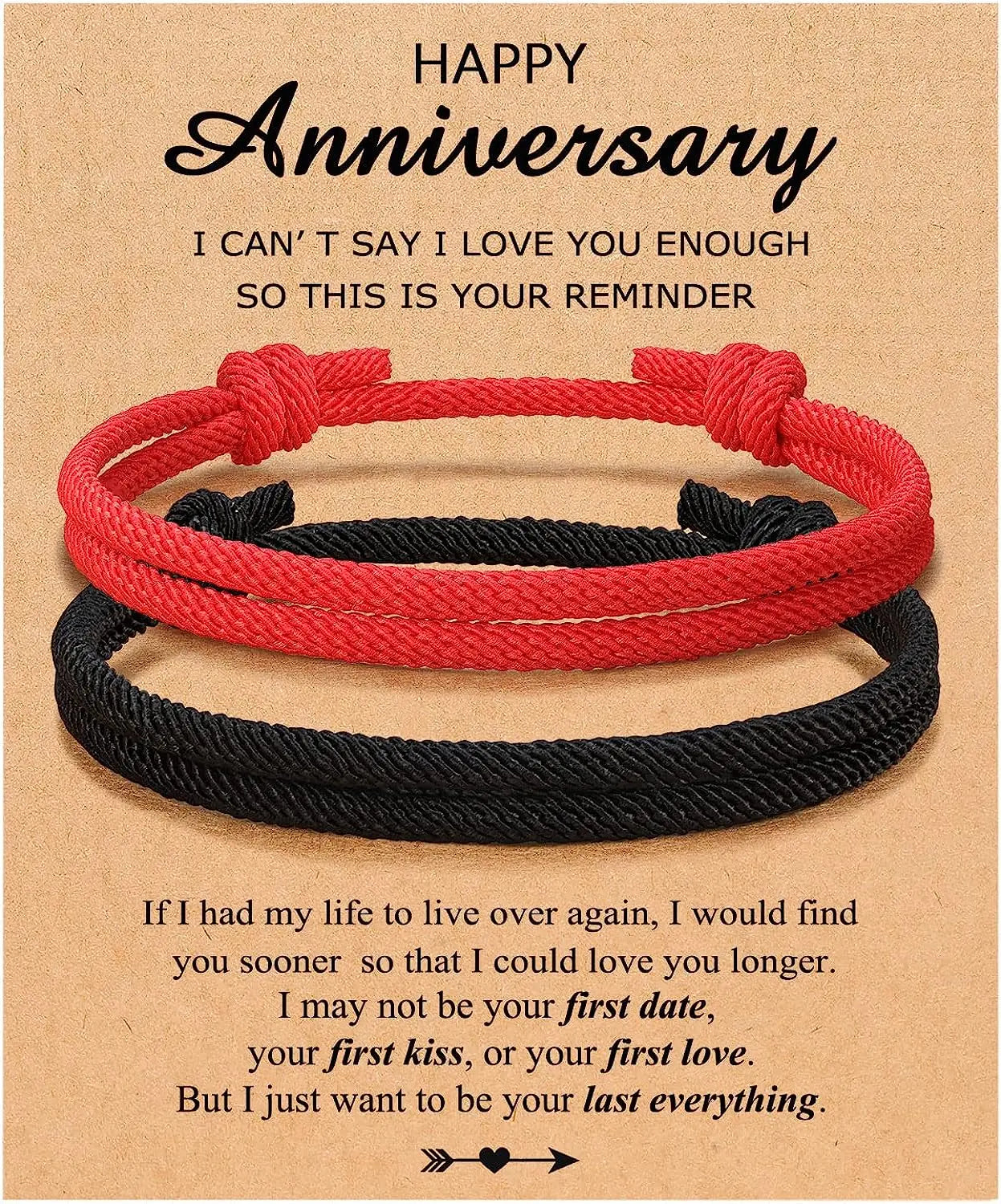 Couples Bracelets To My Men, Boyfriend, Girlfriend, My Love - Anniversary Valentines Day Birthday Christmas Gift for Him and Her