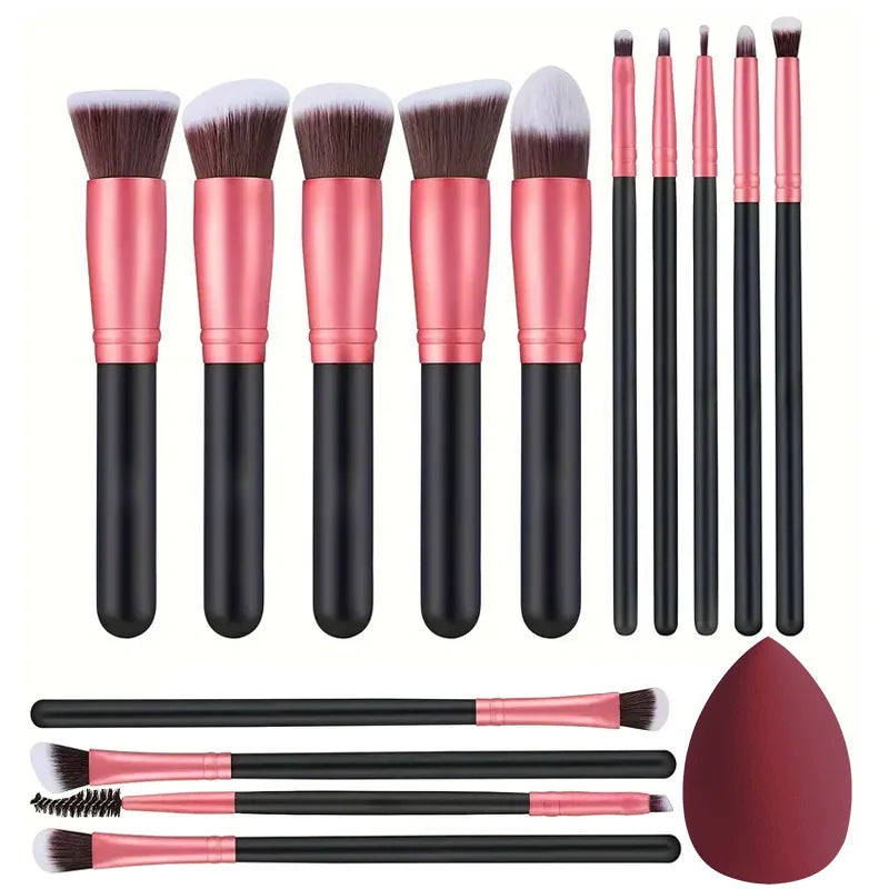 NEW 14PCS Makeup Brushes Set  Soft Fluffy Foundation Blush Powder Eyeshadow Blending Female Cosmetics Beauty Tool Christmas gift