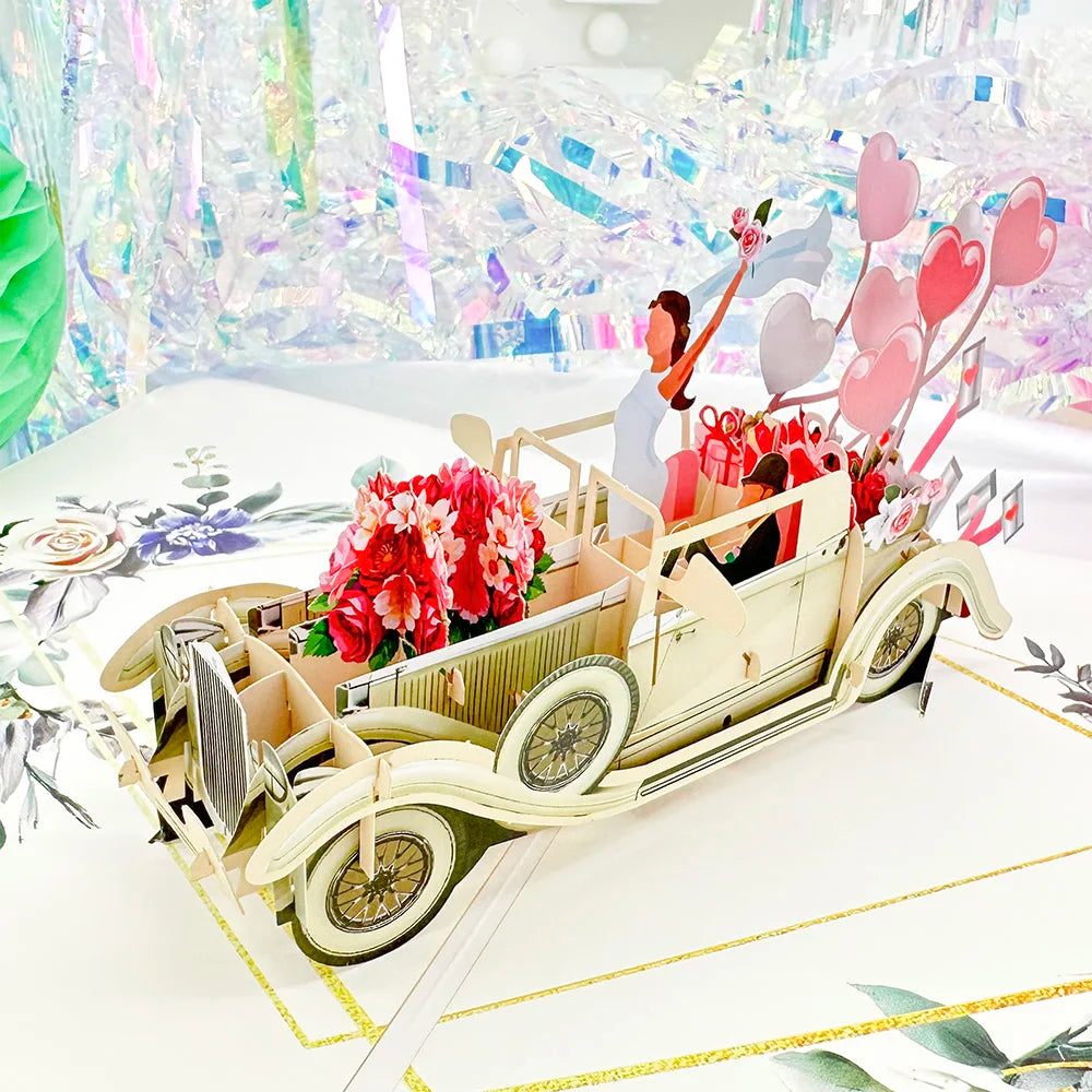 3D Pop Up Flower Greeting Cards Wedding Card Anniversary Thanksgiving Valentines Day Birthday Gift Thank You Card Handmade Cards