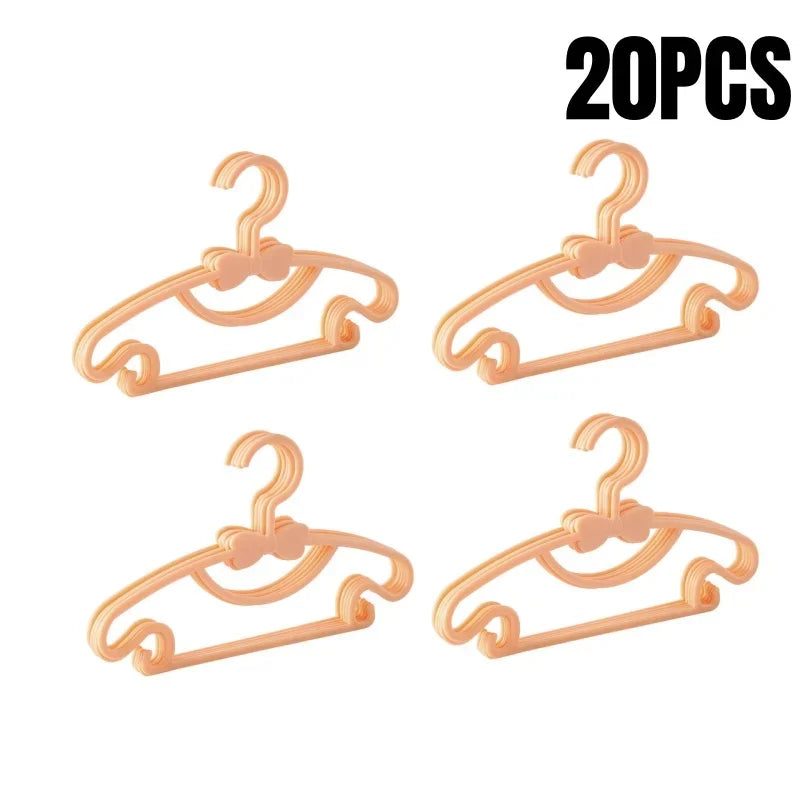 5-50Pcs Baby Hangers Plastic Kids Clothes Storage Hanger for Nursery Children Hangers Toddler Infant Portable Coats Home Rack