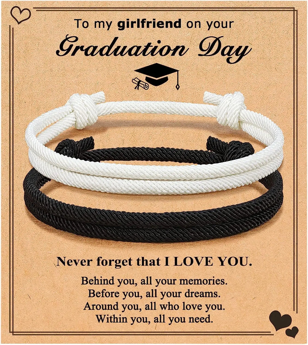 Couples Bracelets To My Men, Boyfriend, Girlfriend, My Love - Anniversary Valentines Day Birthday Christmas Gift for Him and Her