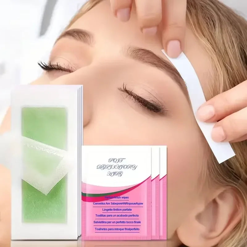 10/20/30/50 Pcs Depilatory Wax Strips For Hair Removal Wax Paper Cold Wax Strips Paper For Face Neck Arm Leg Body Beauty Tools