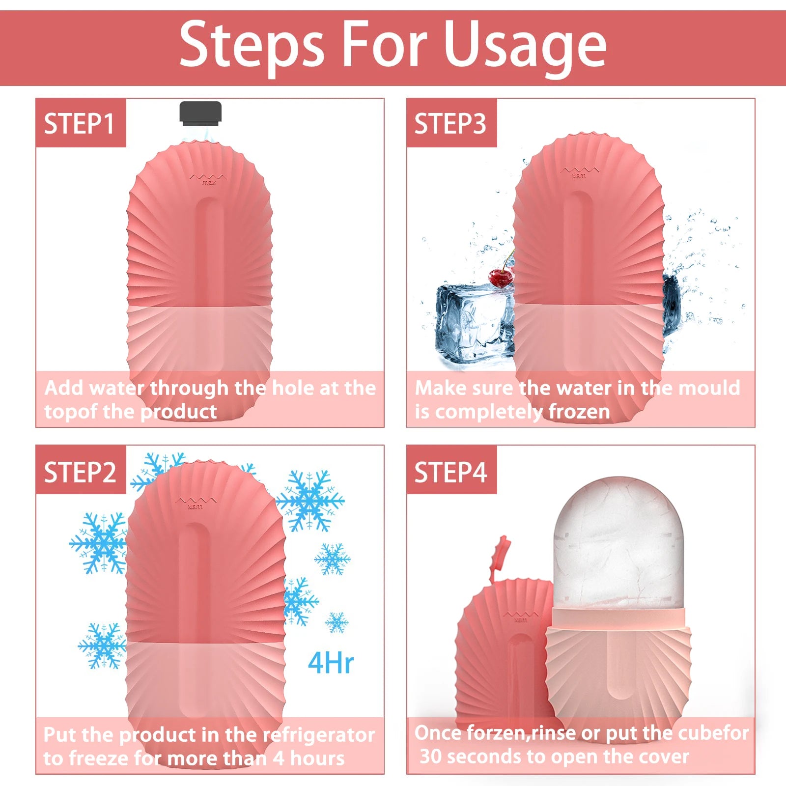 1pc silicone face ice cube mold for Beauty and Skin Care silicon face ice roller