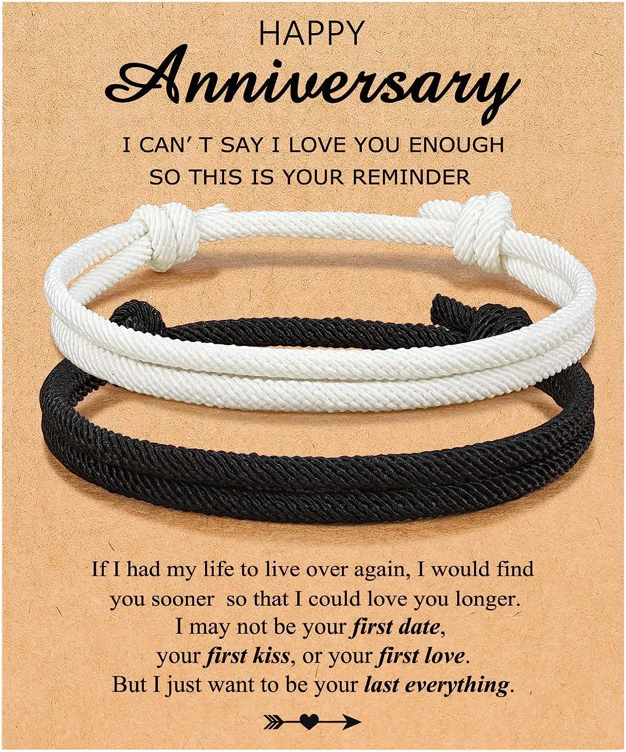 Couples Bracelets To My Men, Boyfriend, Girlfriend, My Love - Anniversary Valentines Day Birthday Christmas Gift for Him and Her
