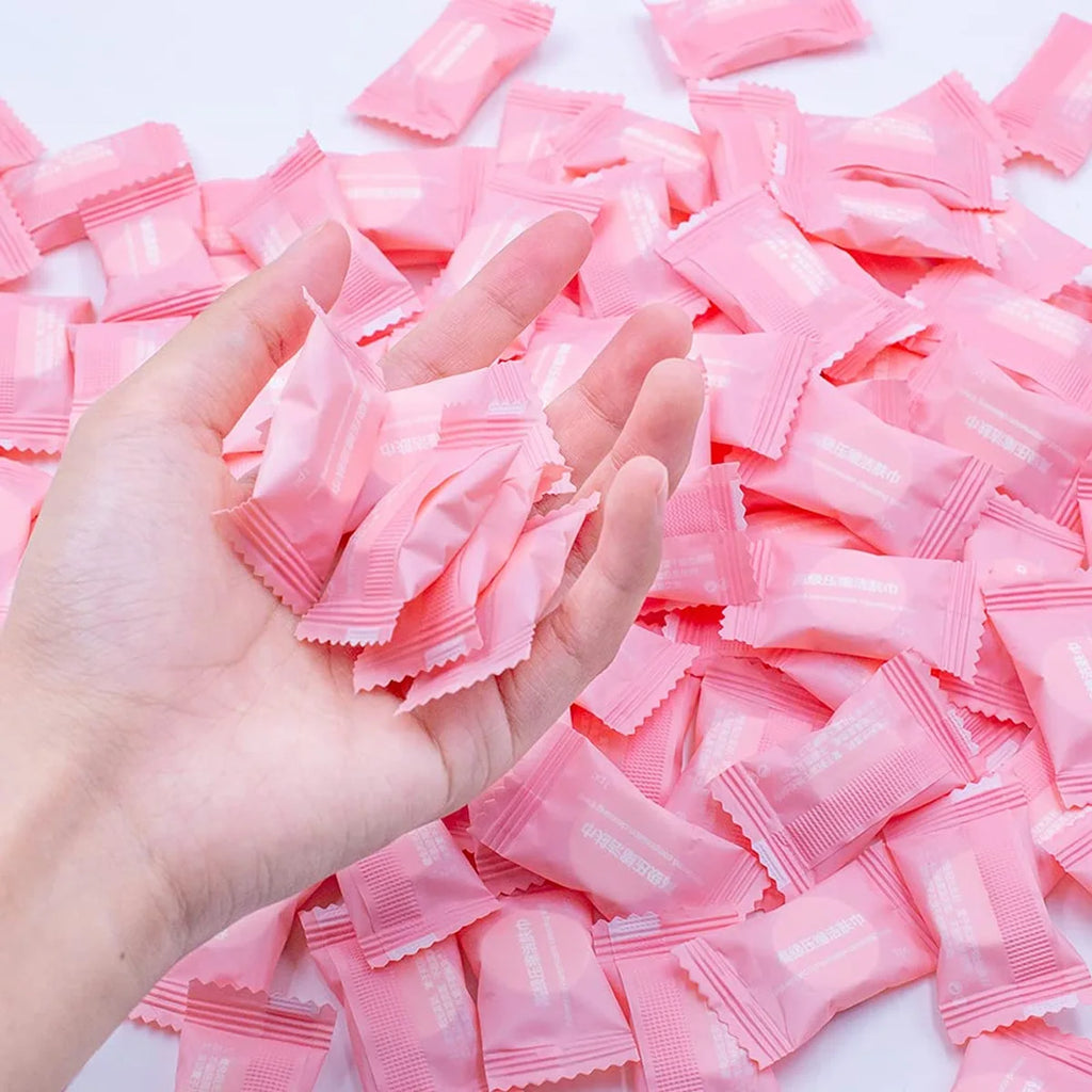 Compressed Towel Disposable Portable Face Towel Cotton Coin Tissue Suitable For Travel Camping Hiking Sports Beauty Salons