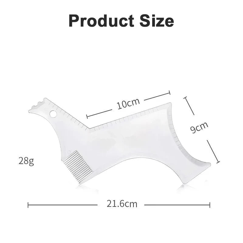 1PC Men Beard Modeling Ruler Shaping Styling Template Comb Trim Templates Ruler Beauty Tool For Hair Trimming Moustache Barber