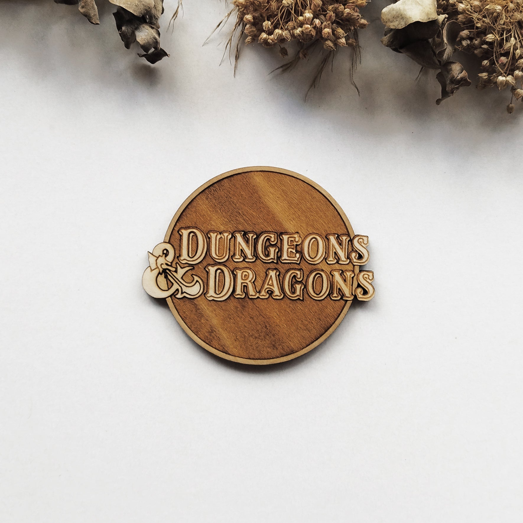 Set of 9 Dungeons & Dragons Wooden Coasters - Handmade Gift - Housewarming - Wood Kitchenware