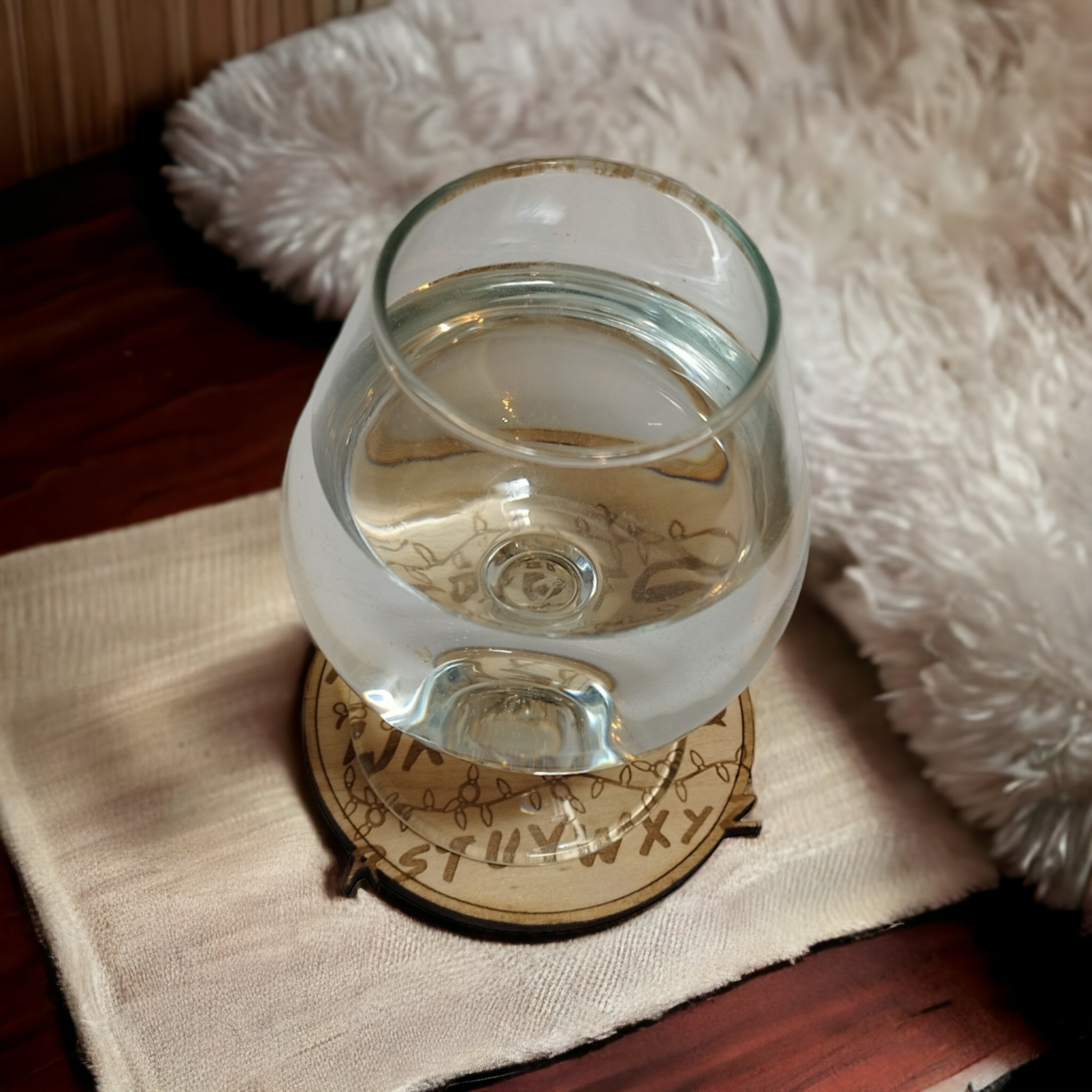 Set of 6 Stranger Things Wooden Coasters - Handmade Gift - Housewarming - Wood Kitchenware - Stranger Things