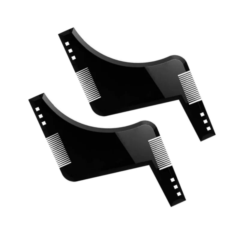 1PC Men Beard Modeling Ruler Shaping Styling Template Comb Trim Templates Ruler Beauty Tool For Hair Trimming Moustache Barber