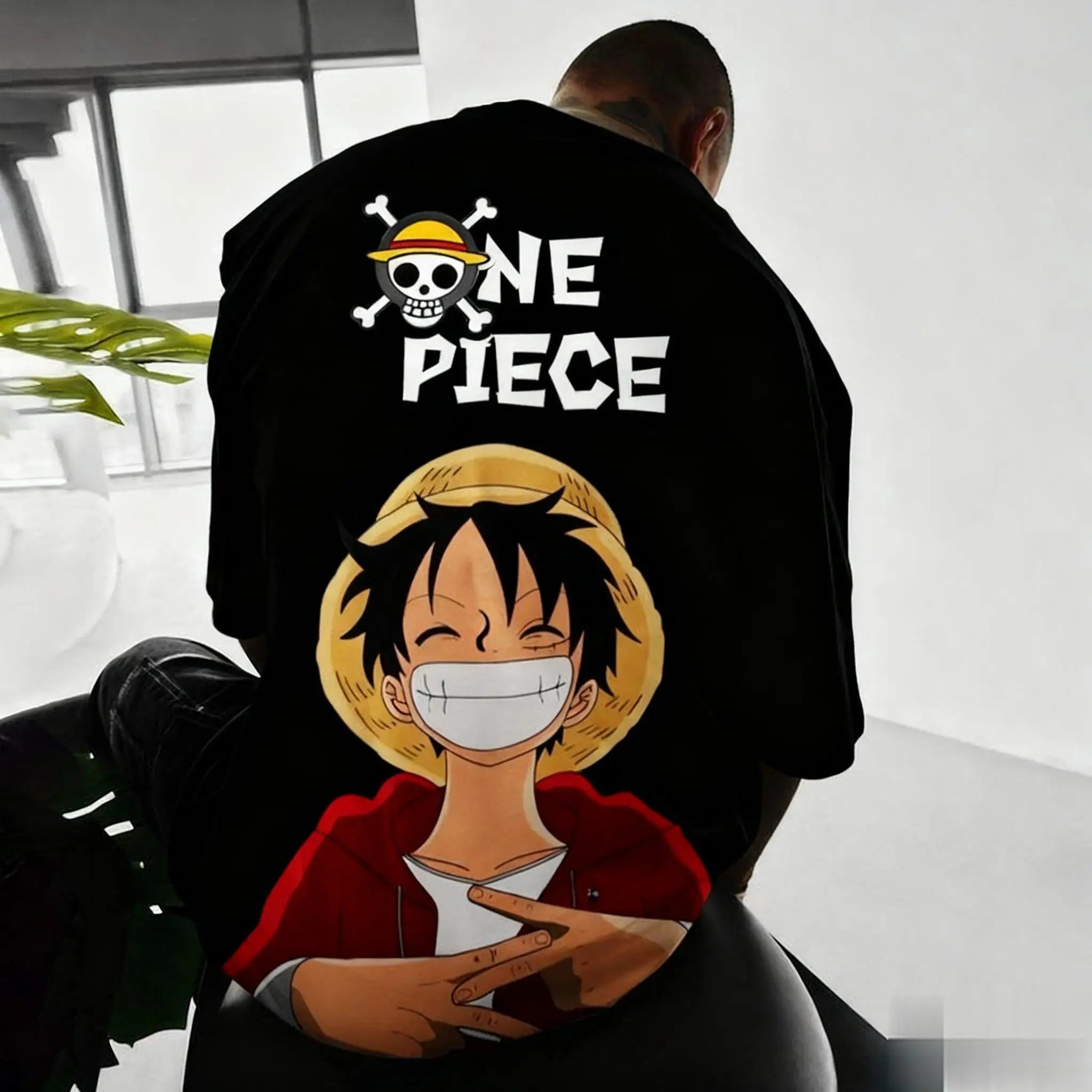 One Piece Anime Luffy T Shirt Cotton Cartoon Short Sleeve Graphic Tee Summer Casual Top Men Women New Fashion Y2k Men's Clothing