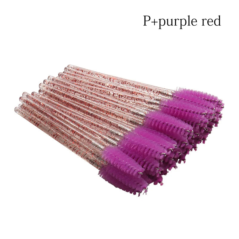 100/1000 /2000pcs Disposable Mascara Wands Eyelash Brush Spoolies for Eyebrow Eye Lash Extension Colorful Wholesale Beauty Tools