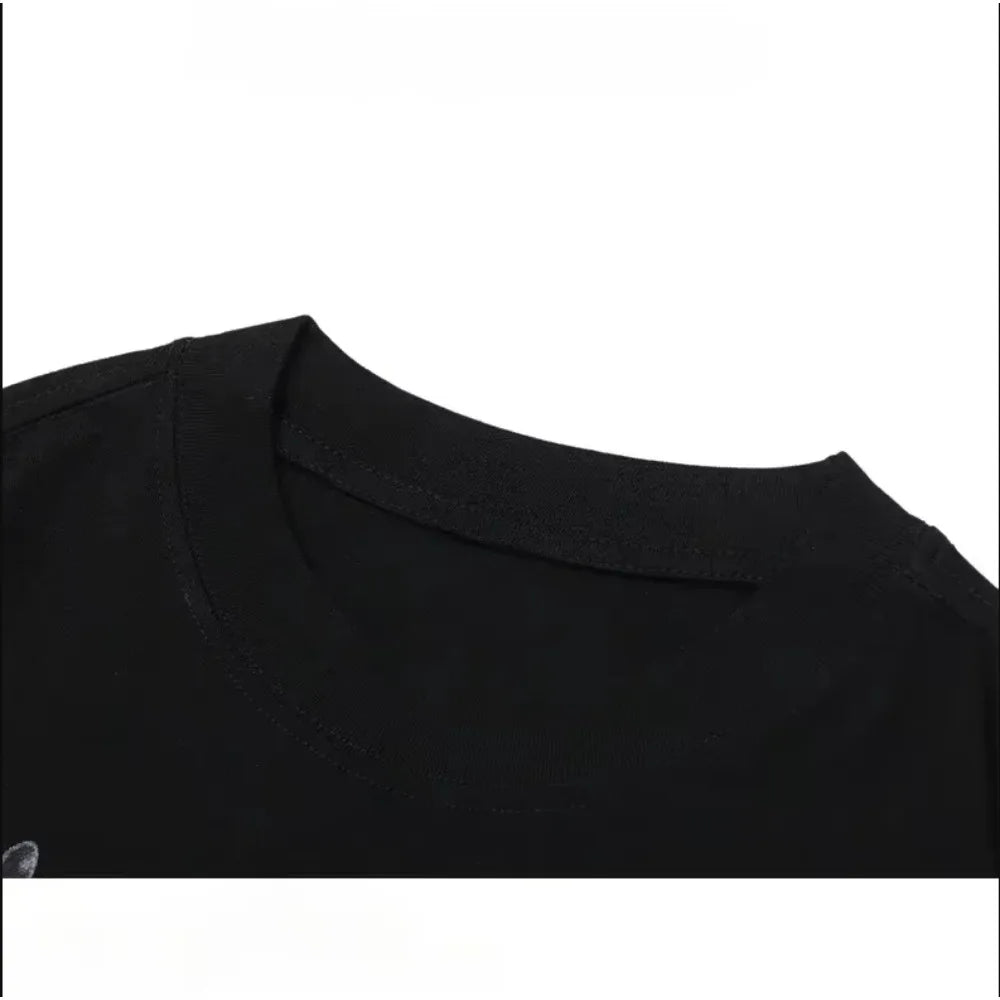 One Piece Men's T-shirt Monkey D. Luffy Summer and Autumn Anime Boy Children's Short-sleeved Retro Loose Parent-child Outfit