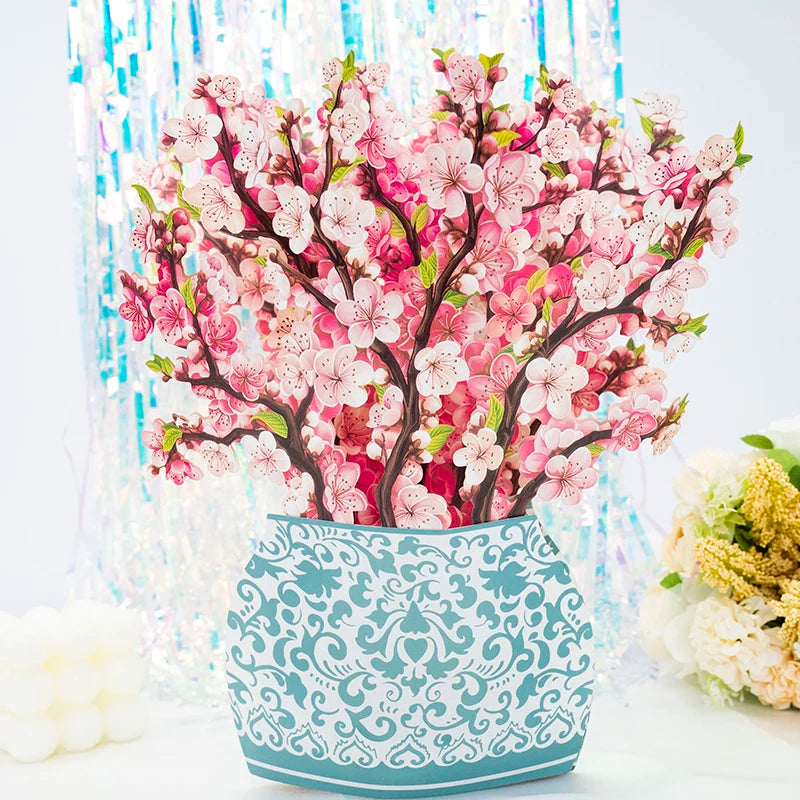 3D Pop Up Flower Greeting Cards Wedding Card Anniversary Thanksgiving Valentines Day Birthday Gift Thank You Card Handmade Cards