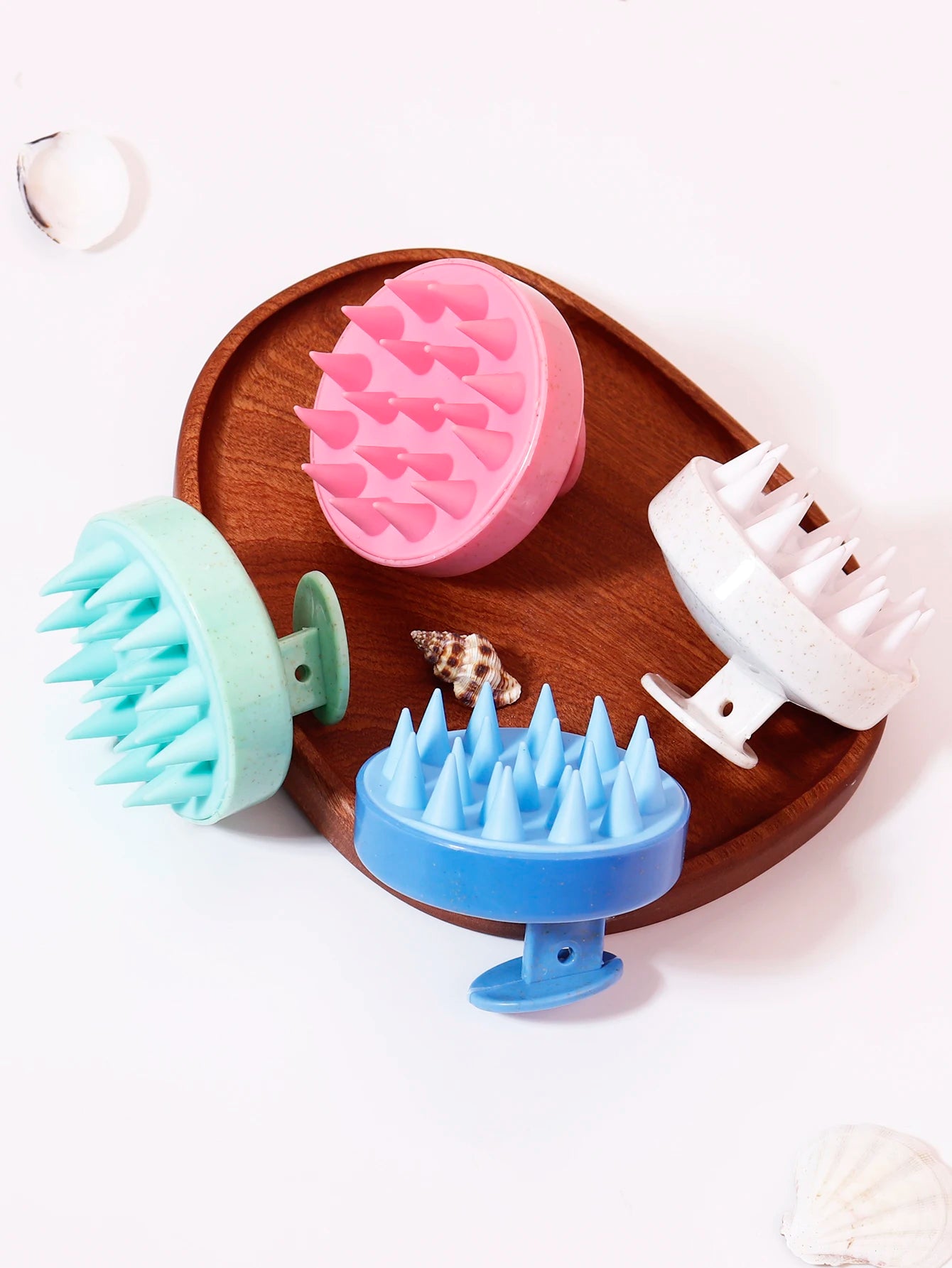 Hair wash brush, silicone scalp massage comb, soft body massage brush, beauty and hairdressing tool Special for real hair wigs