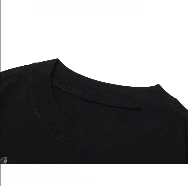 ONE PIECE Men's T-Shirt Ace Japan Anime Summer Loose Casual Pure Cotton Y2k Harajuku Boy Children's Parent-Child Short Sleeve