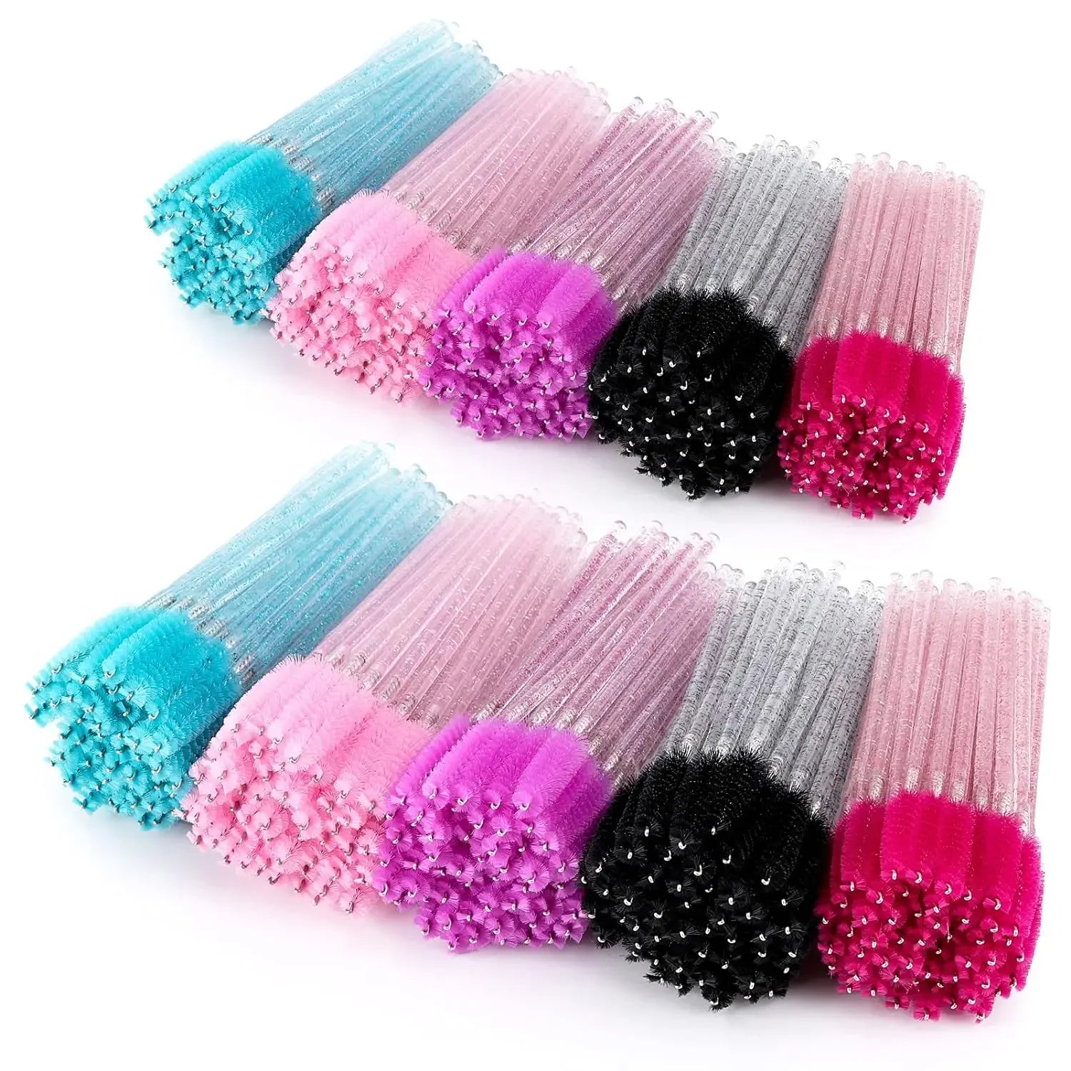 100/1000 /2000pcs Disposable Mascara Wands Eyelash Brush Spoolies for Eyebrow Eye Lash Extension Colorful Wholesale Beauty Tools