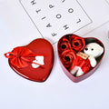 Bear Soap Rose Gift Box Valentines Day Flower Love Box Bears Bouquet Wedding Birthday Home Party Decoration