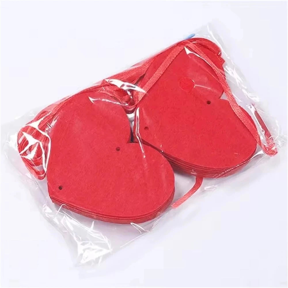 1-8Pack 3M Red Hearts Garland DIY Valentines Day Hanging String Garland Day Wedding Anniversary Proposal Party Decorations