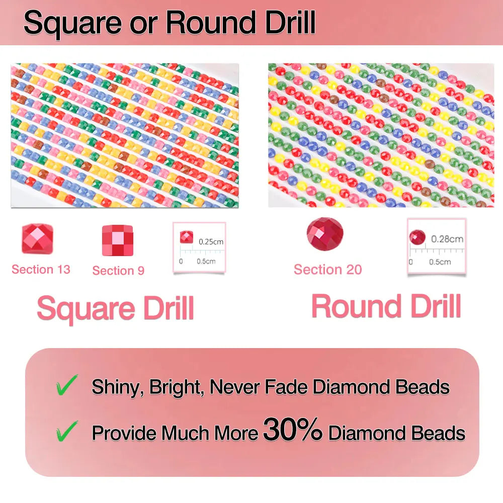 HUACAN Customizable Diamond Mosaic With Your Own Photo Diamond Painting Full Square Round Decoration Living Room Holiday Gifts