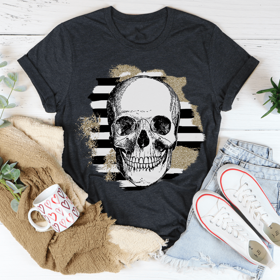 Striped Skull Tee